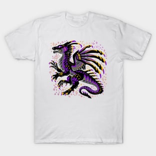 Non Binary Flag Dragon T-Shirt